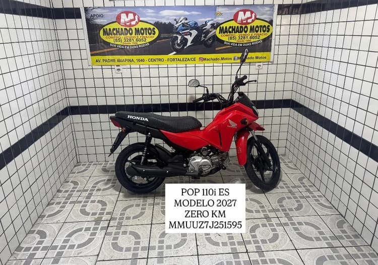 Pop 110i ES,modelo 2027 emplacada 
