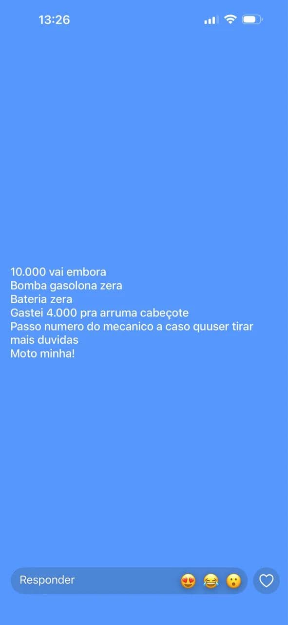 Vende uma cb300r