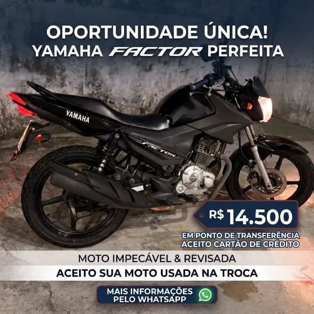 Yamaha Factor 2022 impecável - É pegar e rodar!