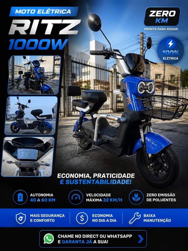 Moto elétrica Ritz 1000w 