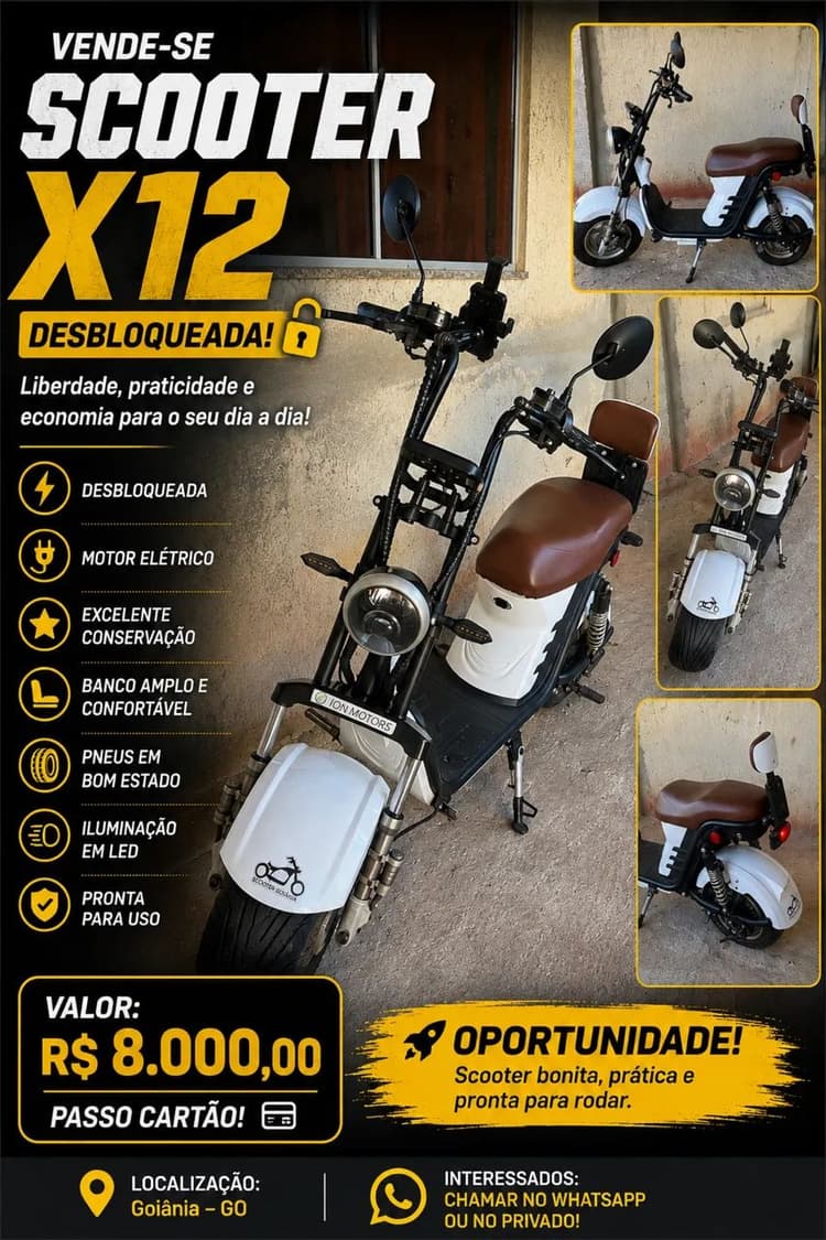 Scooter elétrica x12 