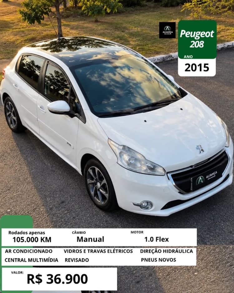 Peugeot 208 Active/active Pack 1.5 Flex 8V 5P 2015