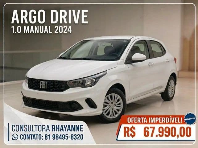 Fiat Argo Drive 1.0 6V Flex 2024