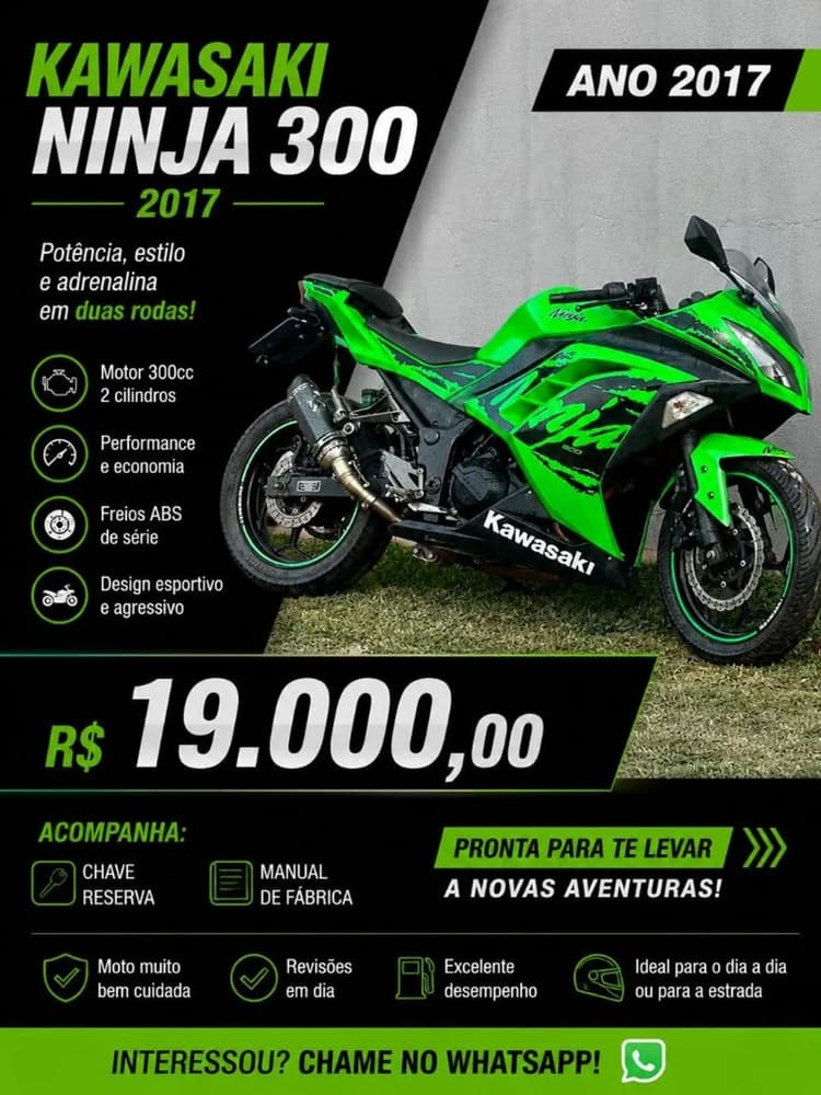 Vendo ninja em ótimo estado 