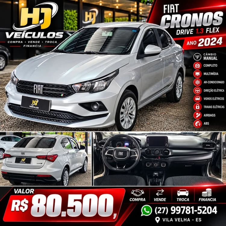Fiat Cronos Drive 1.3 8V Flex 2024