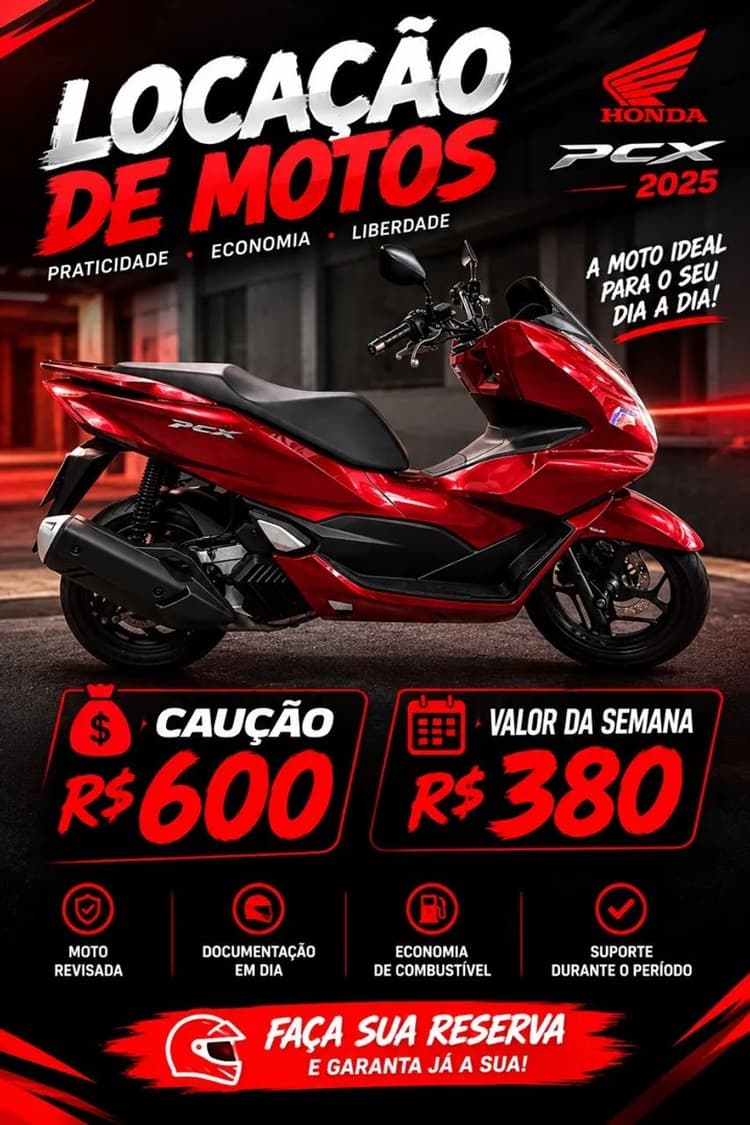 Pcx 2025 Abs / Locação 