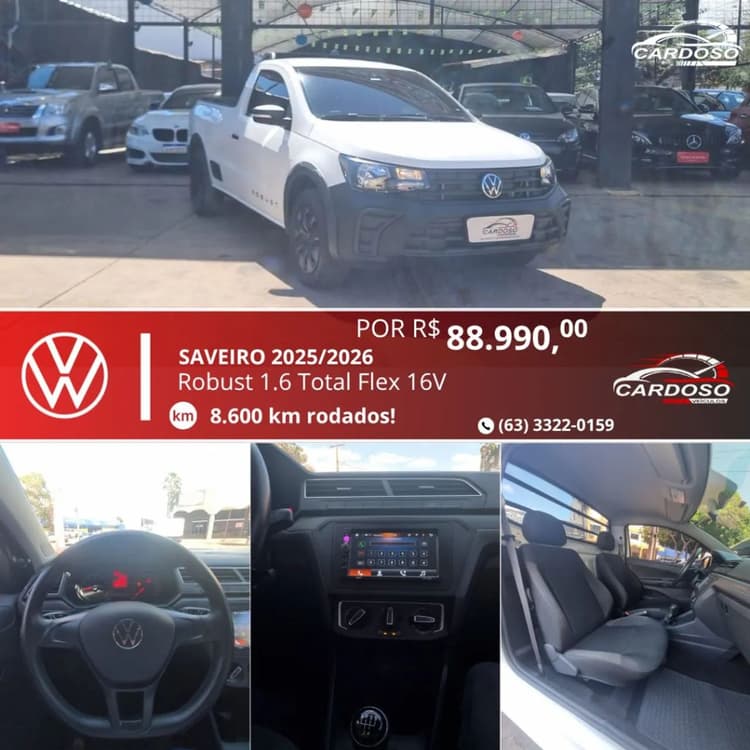 Volkswagen Saveiro Robust 1.6 Total Flex 16V 2026