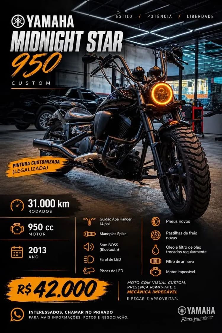 YAMAHA MINDNIGHT STAR