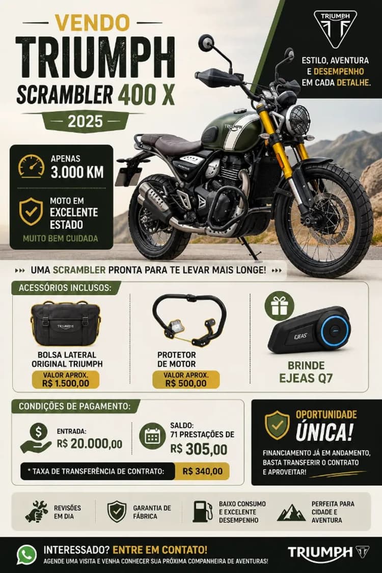 Triumph Scrambler 400 x
