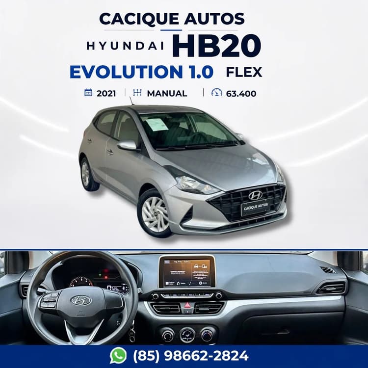 Hyundai HB20 Evolution 1.0 Flex 12V MEC 2021