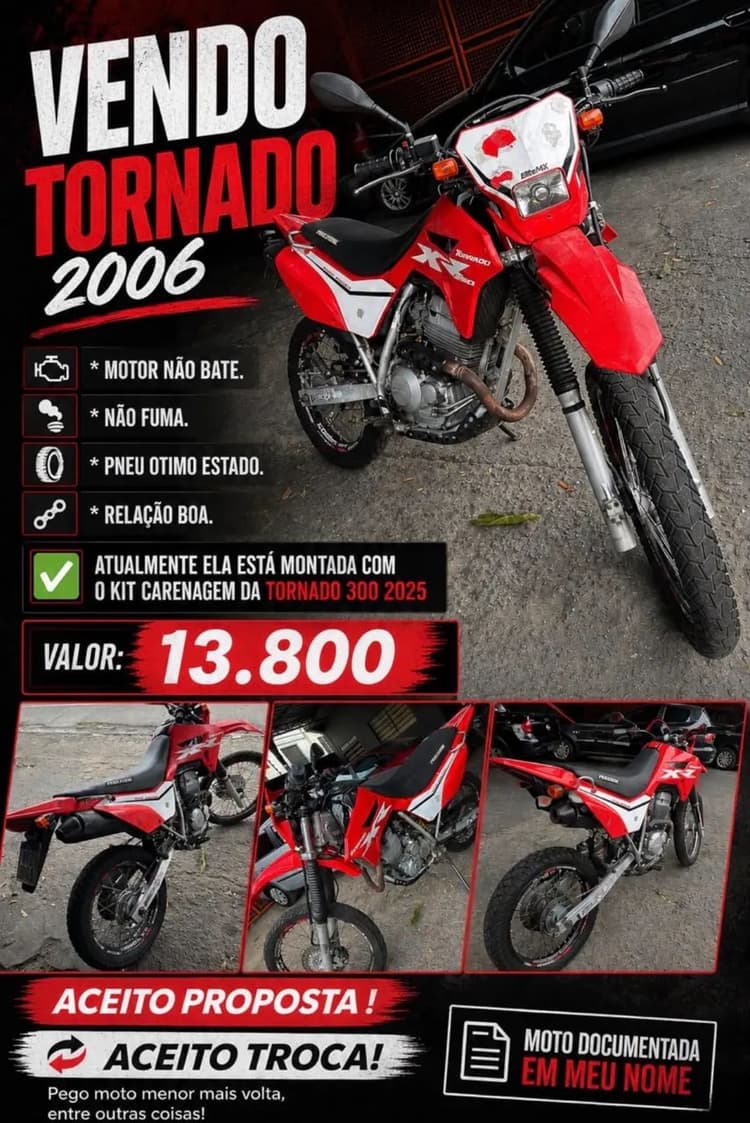 VENDO TORNADO 2006