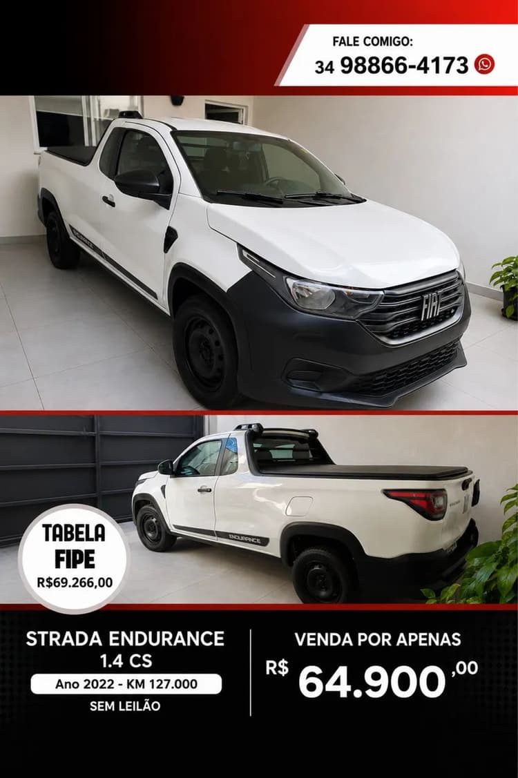Fiat Strada Endurance 1.4 Flex 8V CS Plus 2022