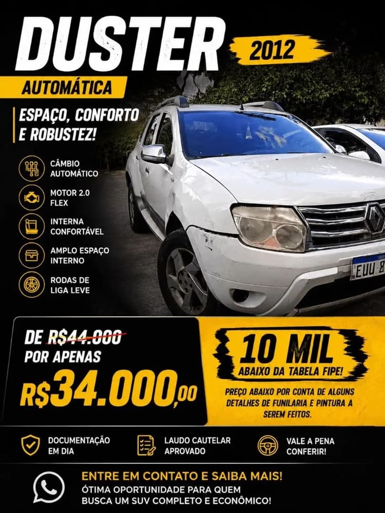 Renault Duster Dynamique 2.0 Hi-flex 16V Aut. 2012