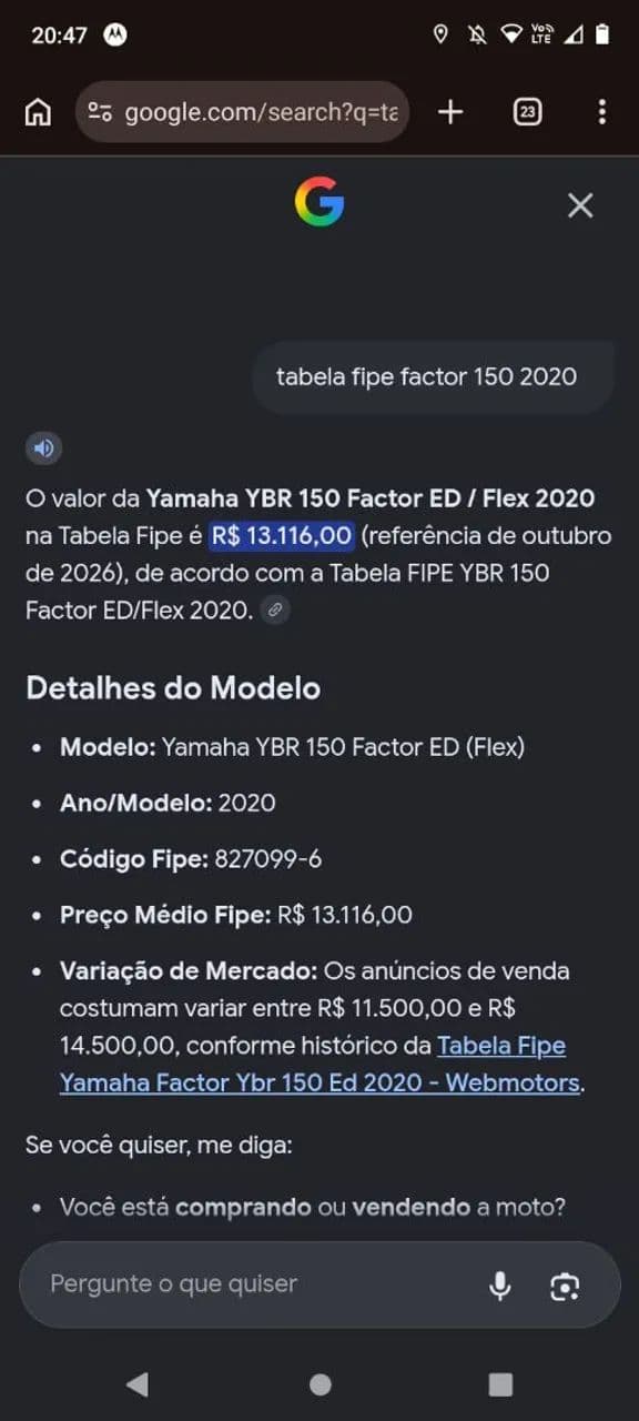 Factor 150 2020 preta $10.500