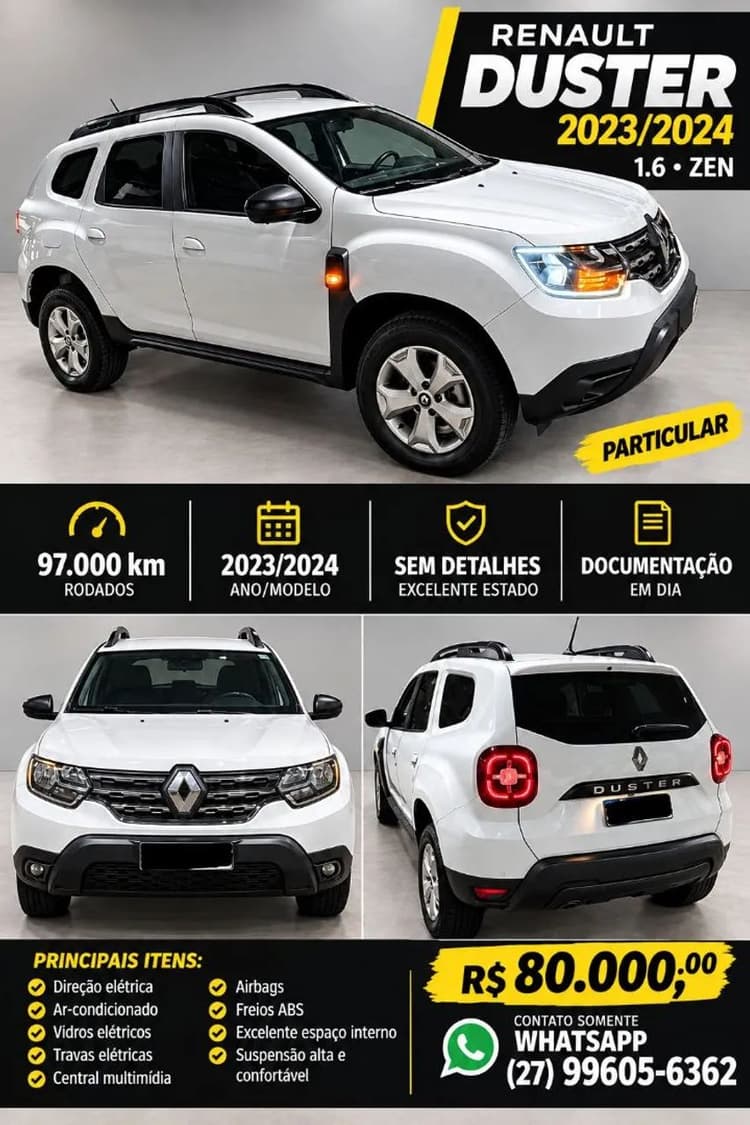 Renault Duster Intense 1.6 16V Flex MEC 2024