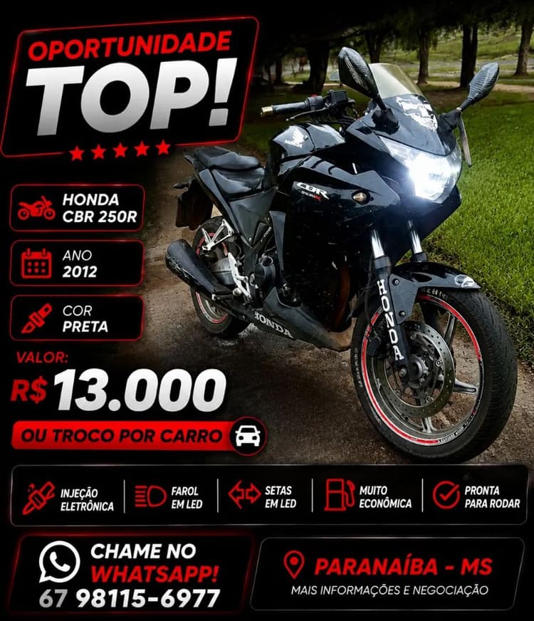 Honda CBR 250cc 2012