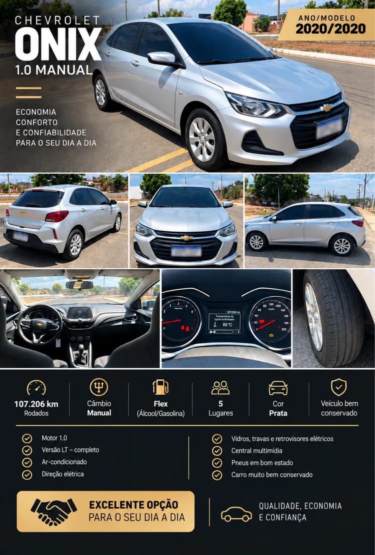 Chevrolet Onix Hatch LT 1.0 12V Flex Mec. 4P 2020