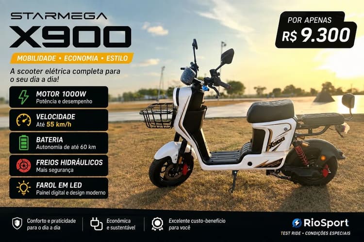 Moto Elétrica Statmega X900
