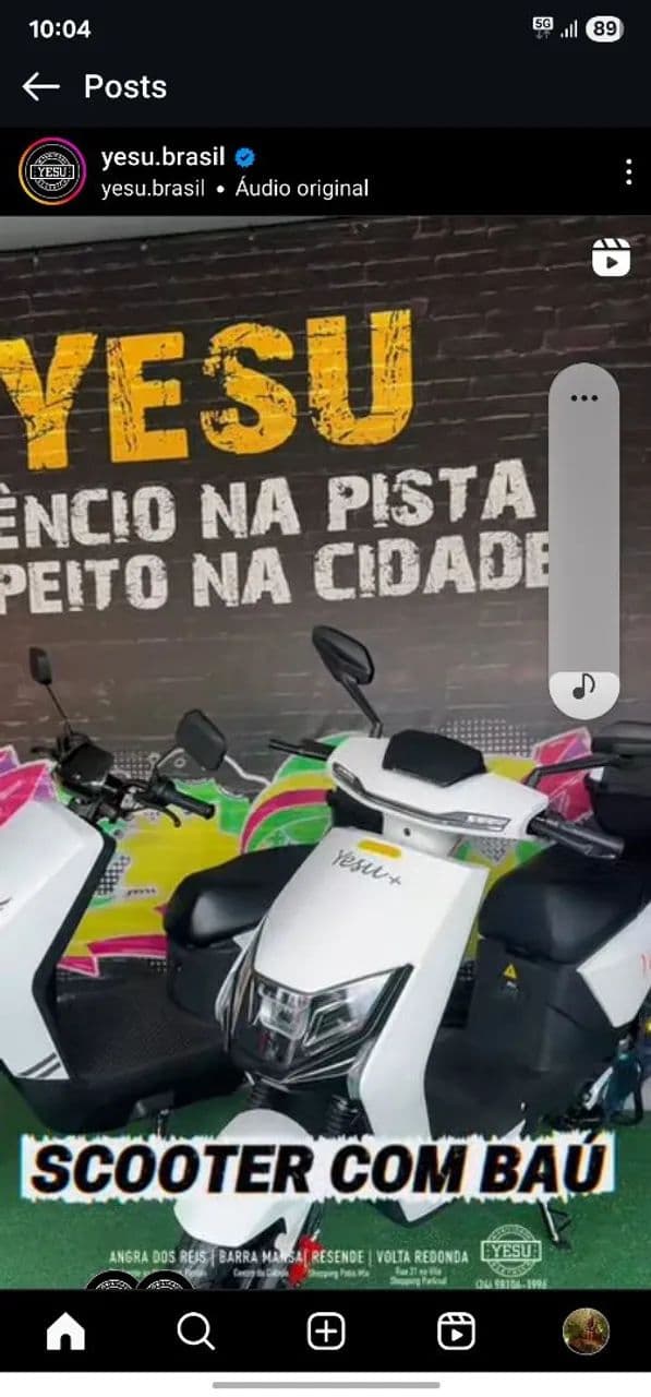 Scooter eletrica nova 