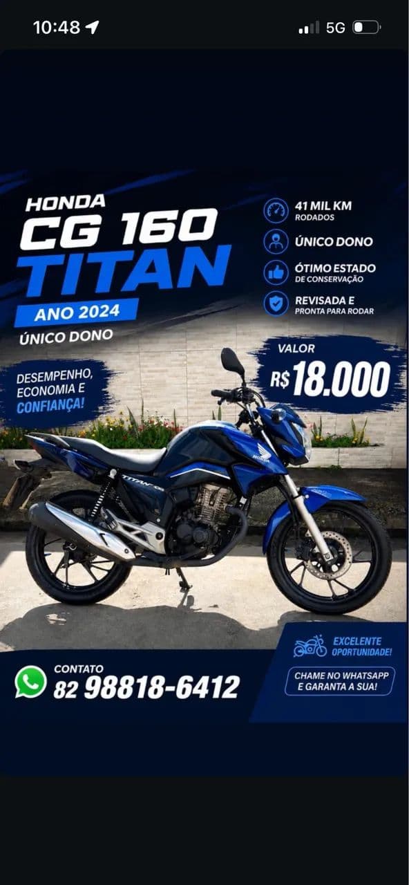 Vendo Cg Titan 2024 