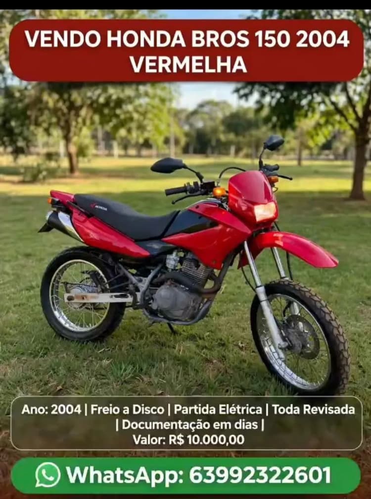 Vendo ou troco bros 150 2004