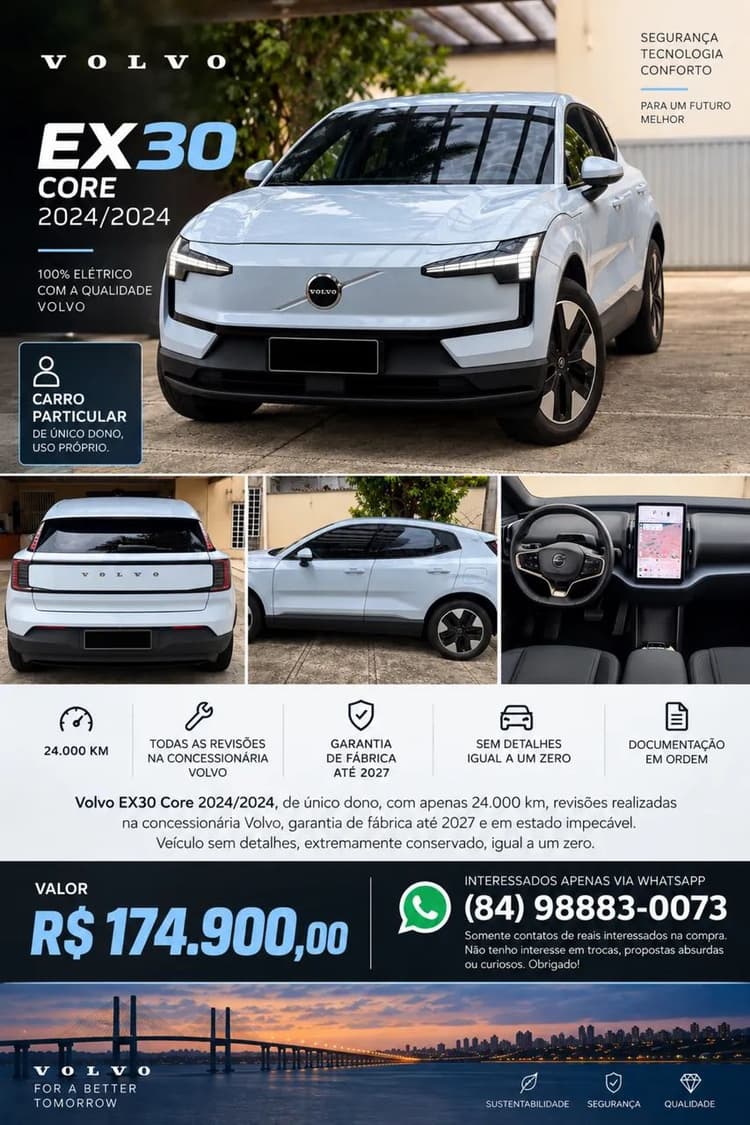 Volvo EX30 E40 Core (elétrico) 2024