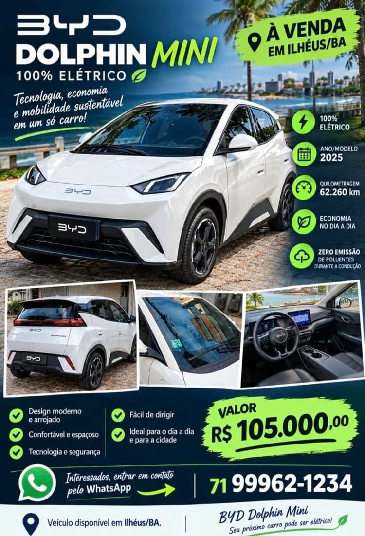 BYD Dolphin Mini (Elétrico) 2025