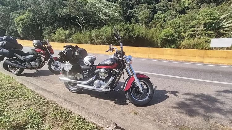 Moto custon conservada