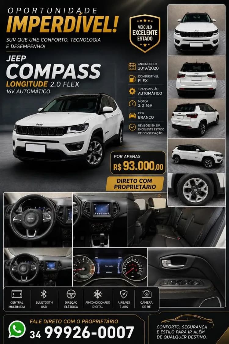 Jeep Compass Longitude 2.0 4X2 Flex 16V Aut. 2020