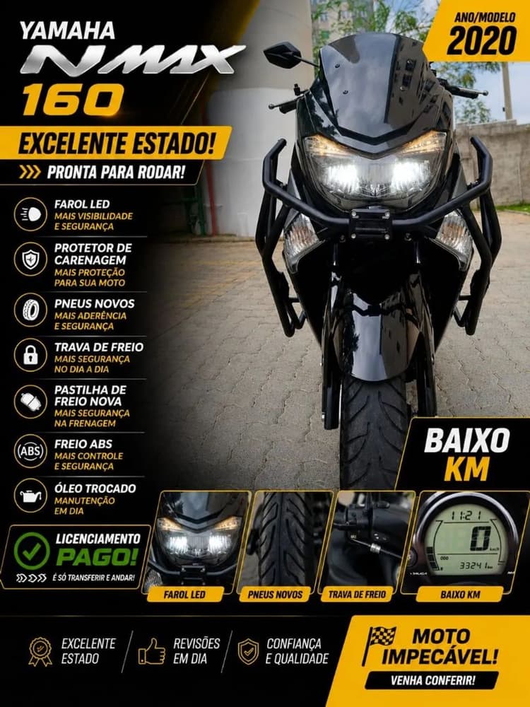 VENDE-SE YAMAHA NMAX 160 ABS
