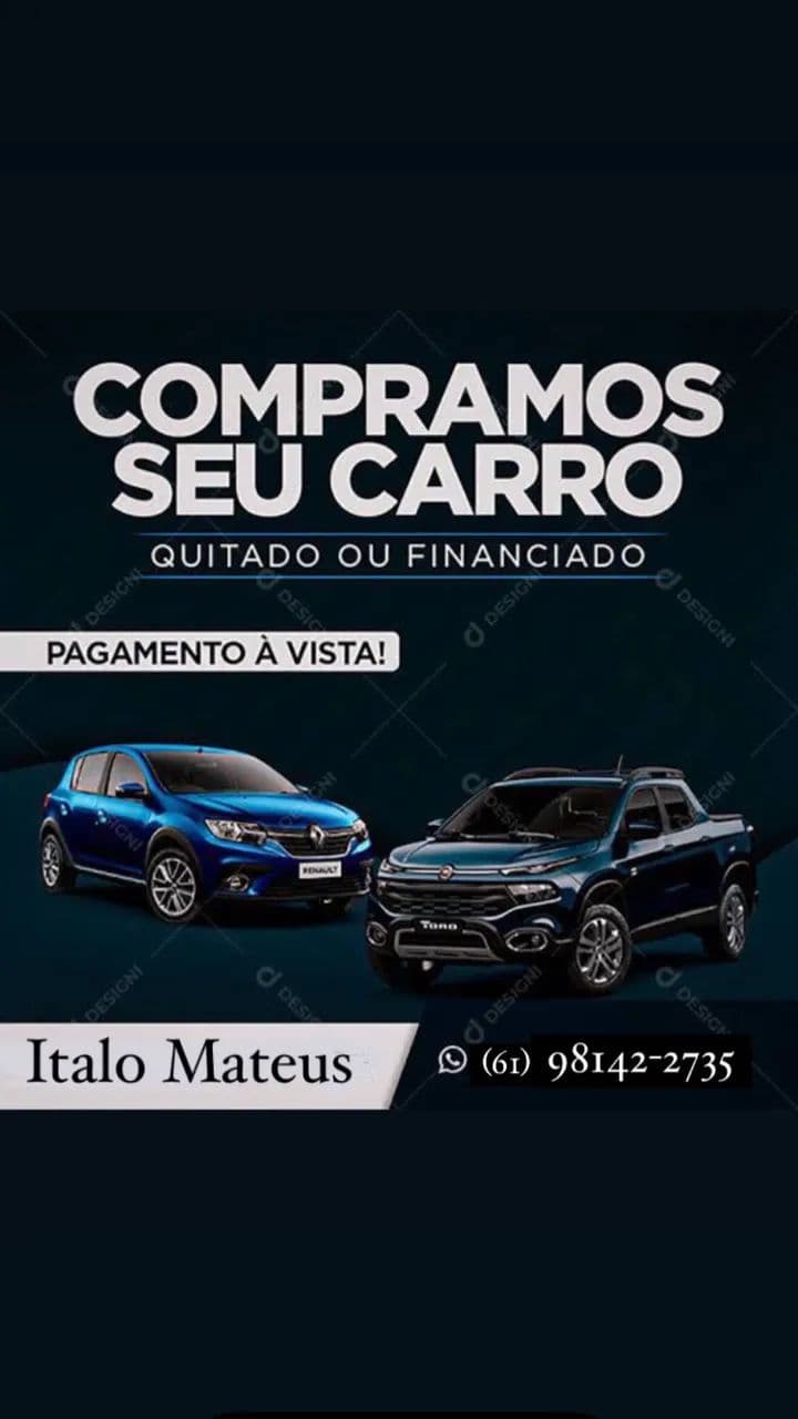 Compramos o seu veículo.