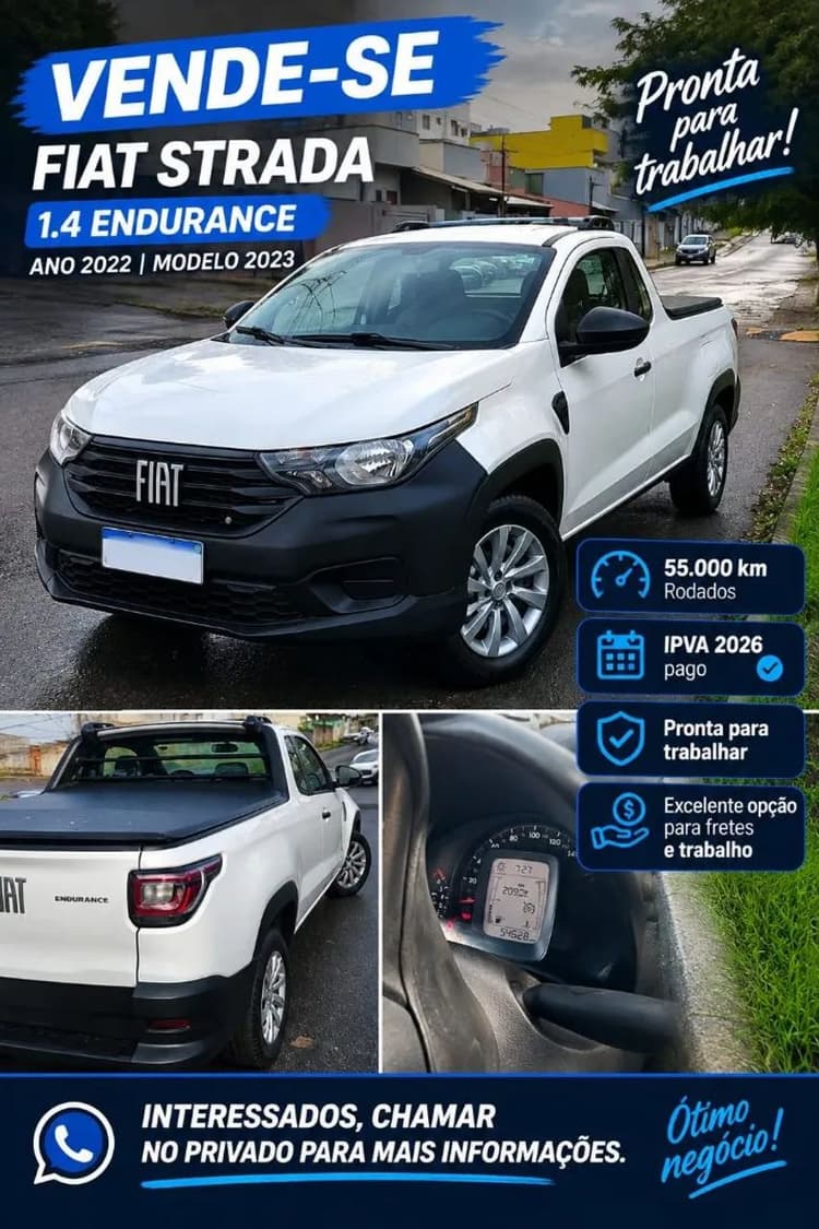 Fiat Strada Endurance 1.4 Flex 8V CS Plus 2023