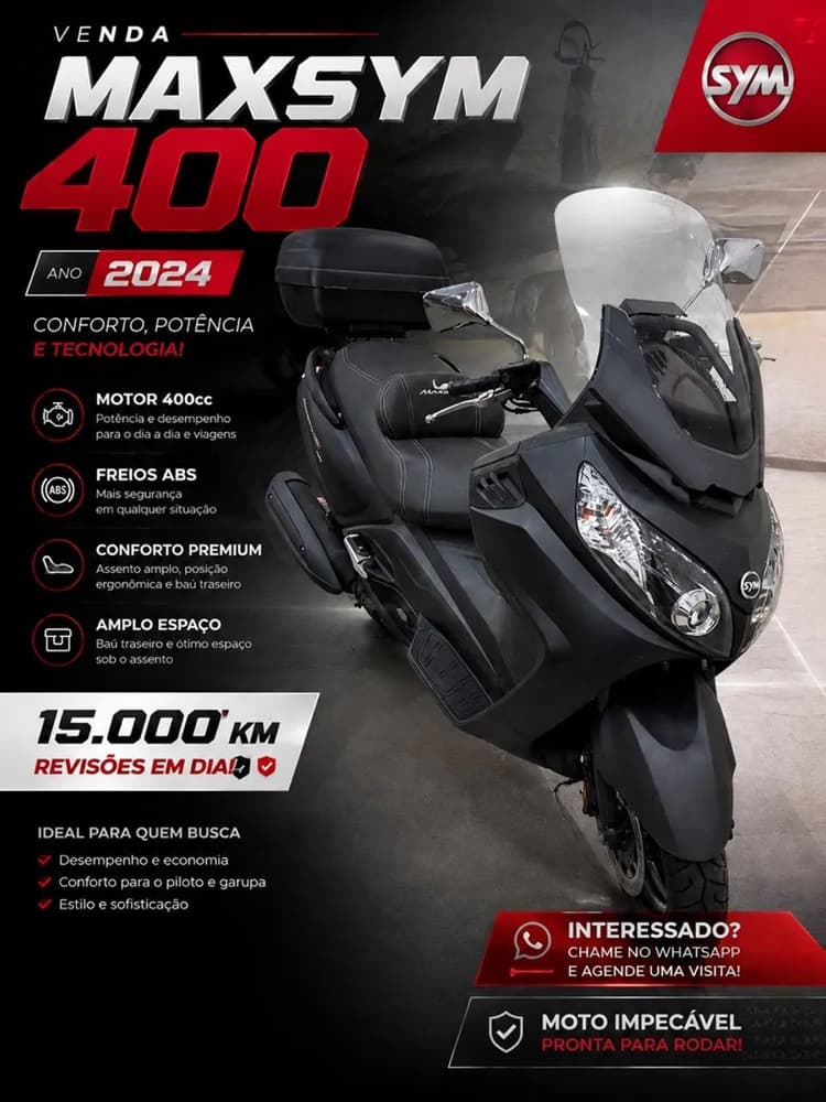 MAXSYN 400i 15.000 KM