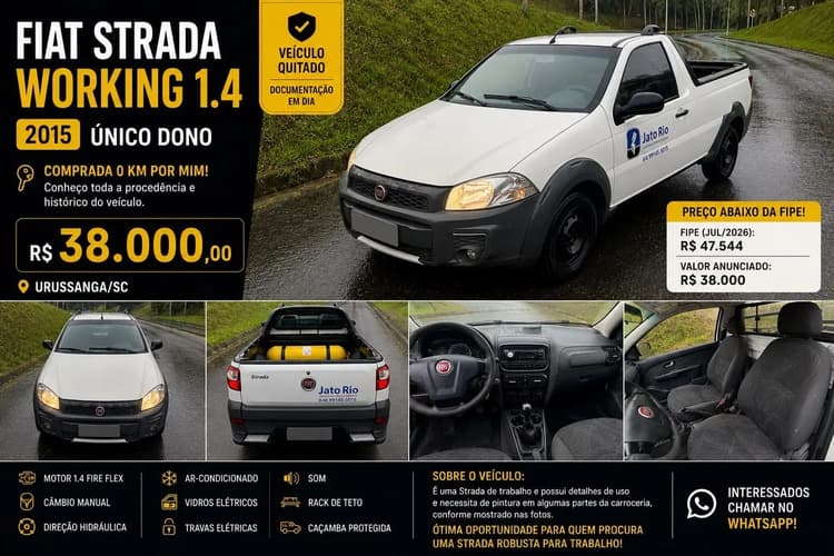 Fiat Strada Working 1.4 MPI Fire Flex 8V CS 2015