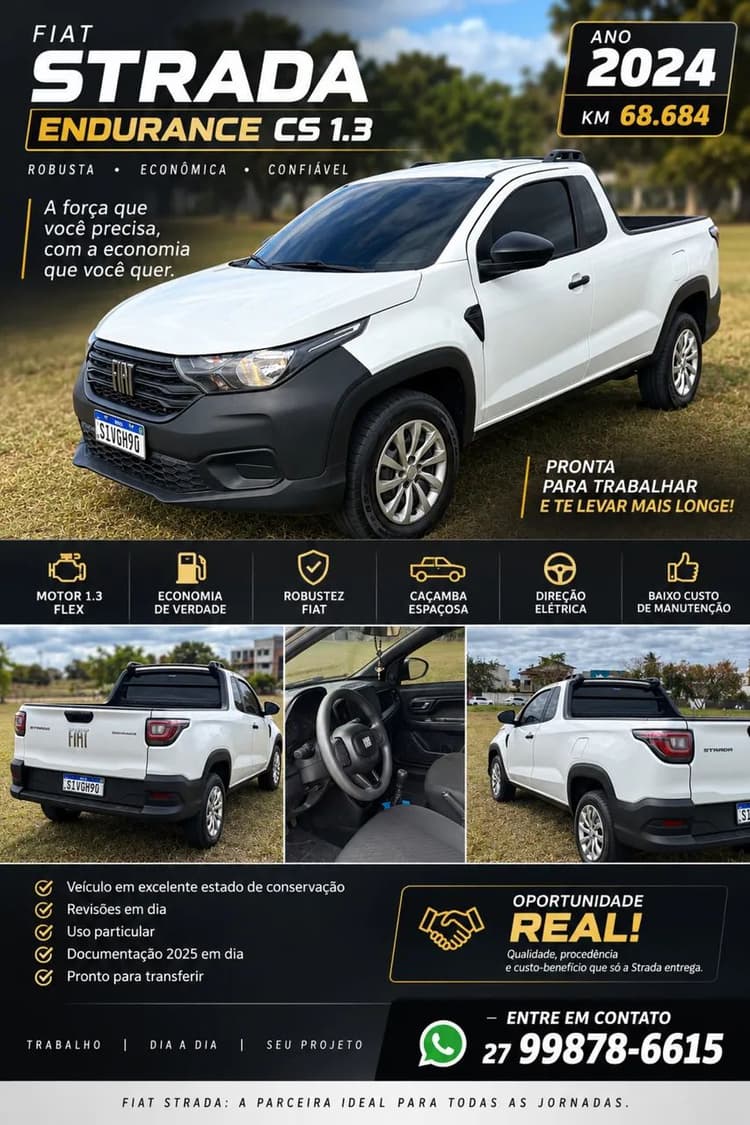 Fiat Strada Endurance 1.3 Flex 8V CS 2024