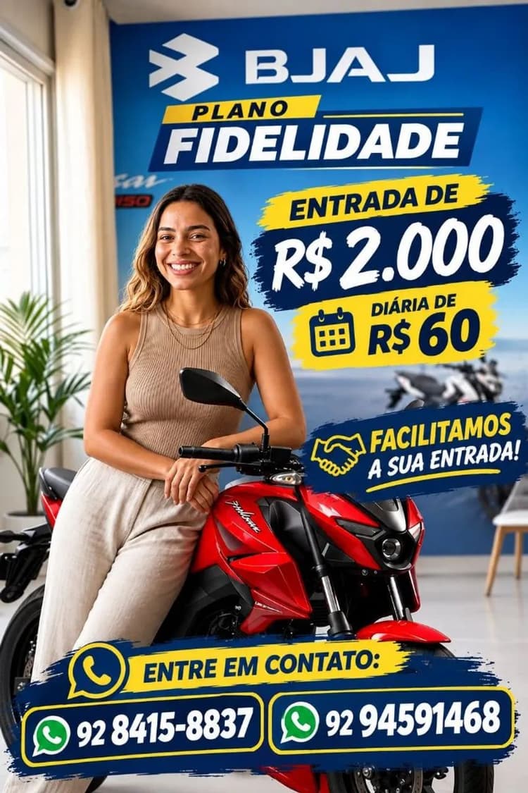 Venha comprar sua BAJAJ 