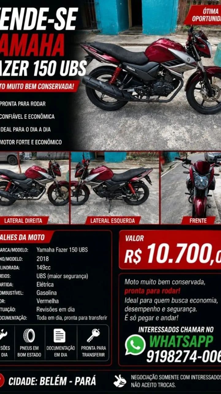 Fazer 150 2018 UBS 