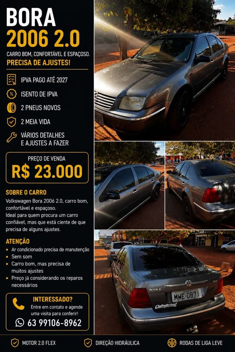 Volkswagen Bora 2.0/ 2.0 Flex 8V Mec. 2006