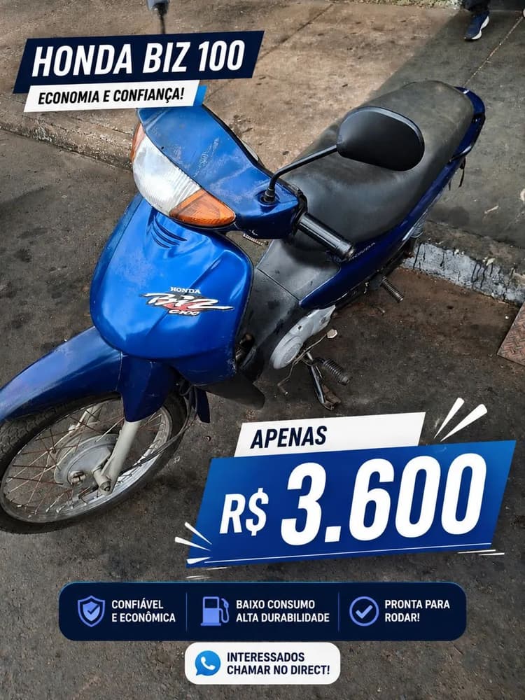 2000 Biz 125cc sem doc 