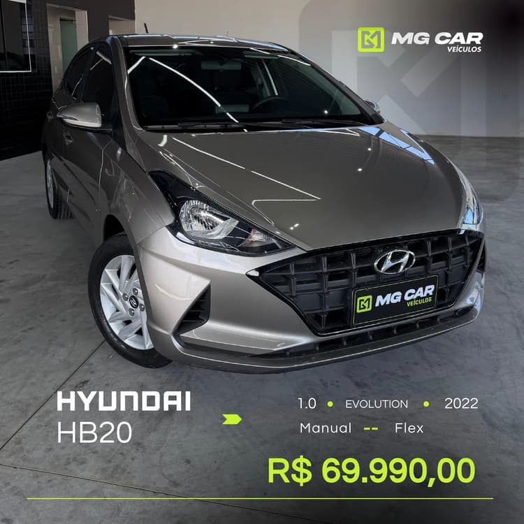 Hyundai HB20 Evolution 1.0 Flex 12V MEC 2022