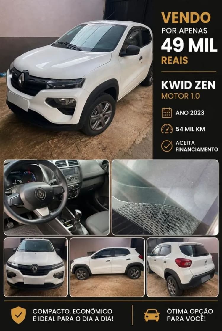 Renault Kwid Zen 1.0 Flex 12V 5P Mec. 2023
