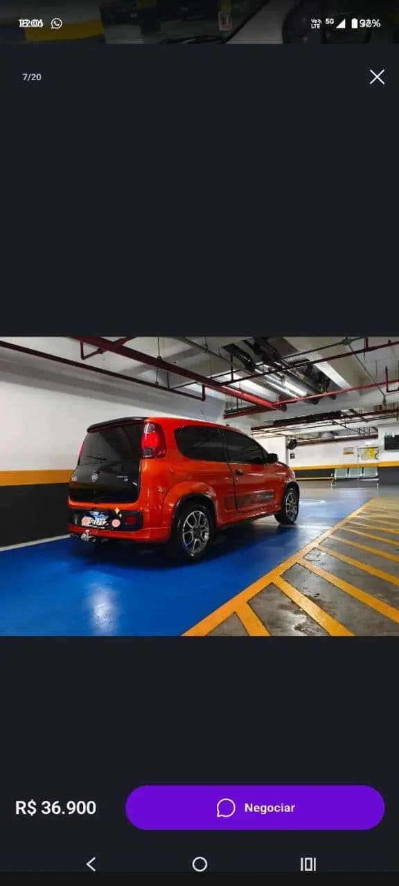 Fiat Uno Sporting 1.4 EVO Fire Flex 8V 2P 2012