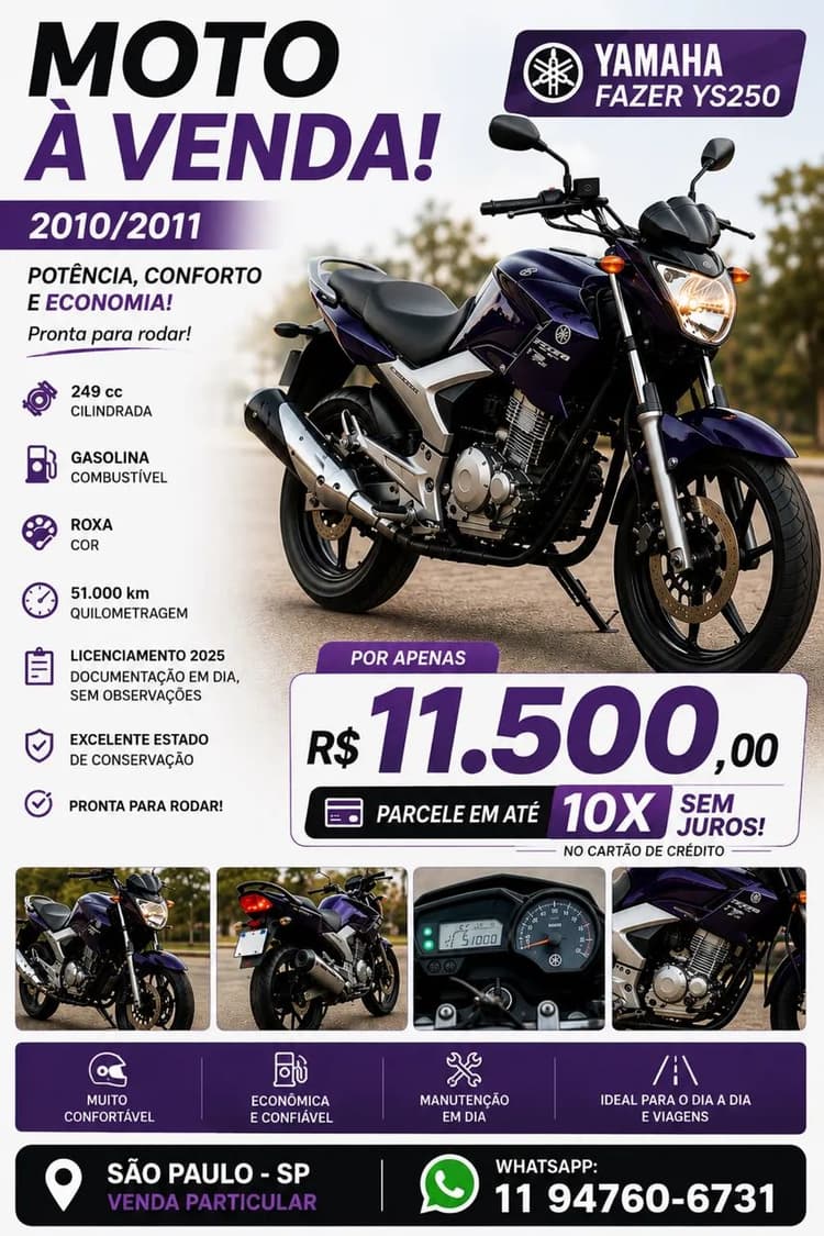 Fazer 250 em ótimo estado