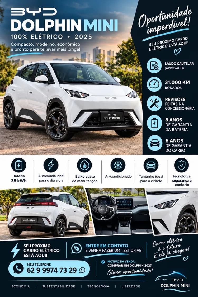 BYD Dolphin Mini (Elétrico) 2025