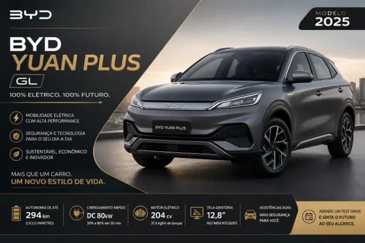 BYD Yuan Plus Elétrico 2025