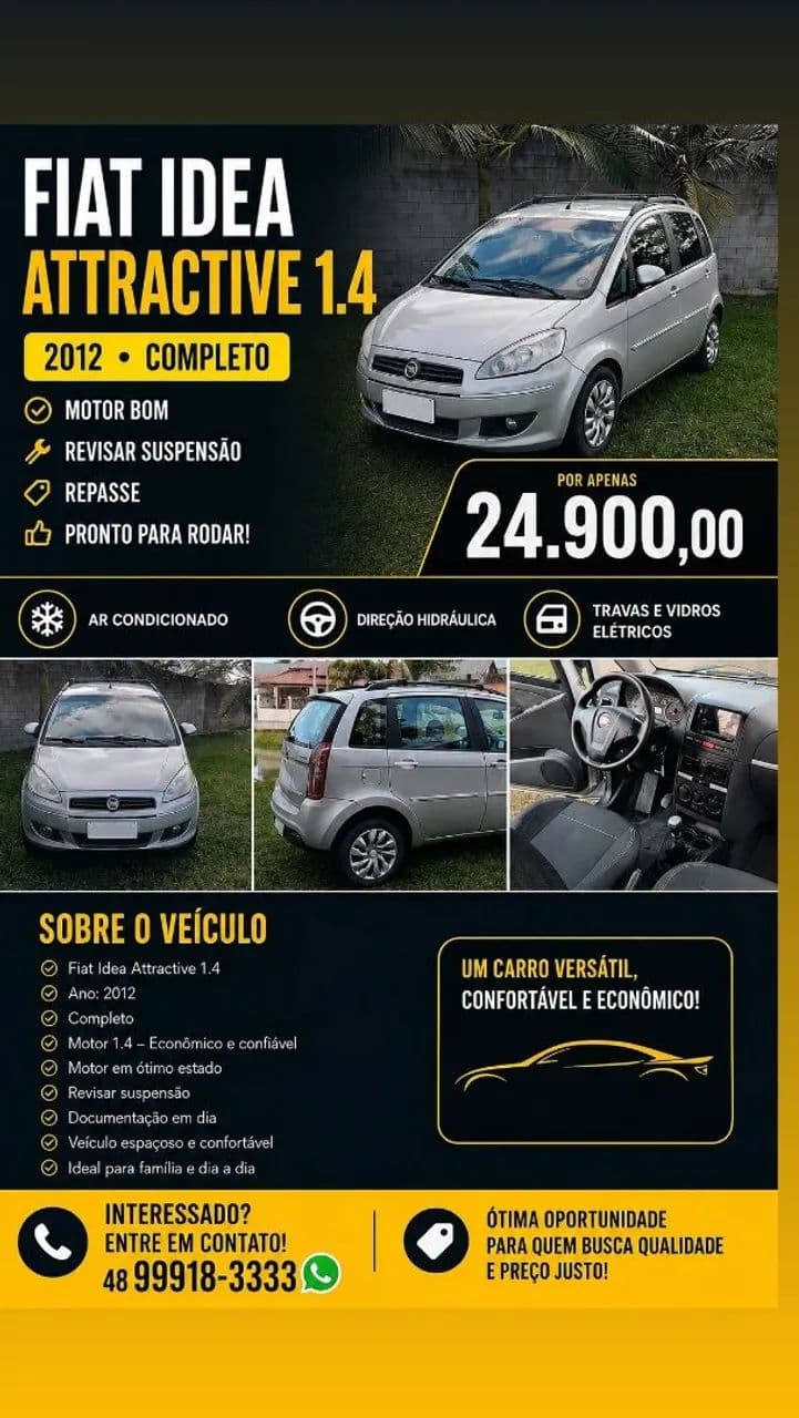 Fiat Idea Attractive 1.4 Fire Flex 8V 5P 2012