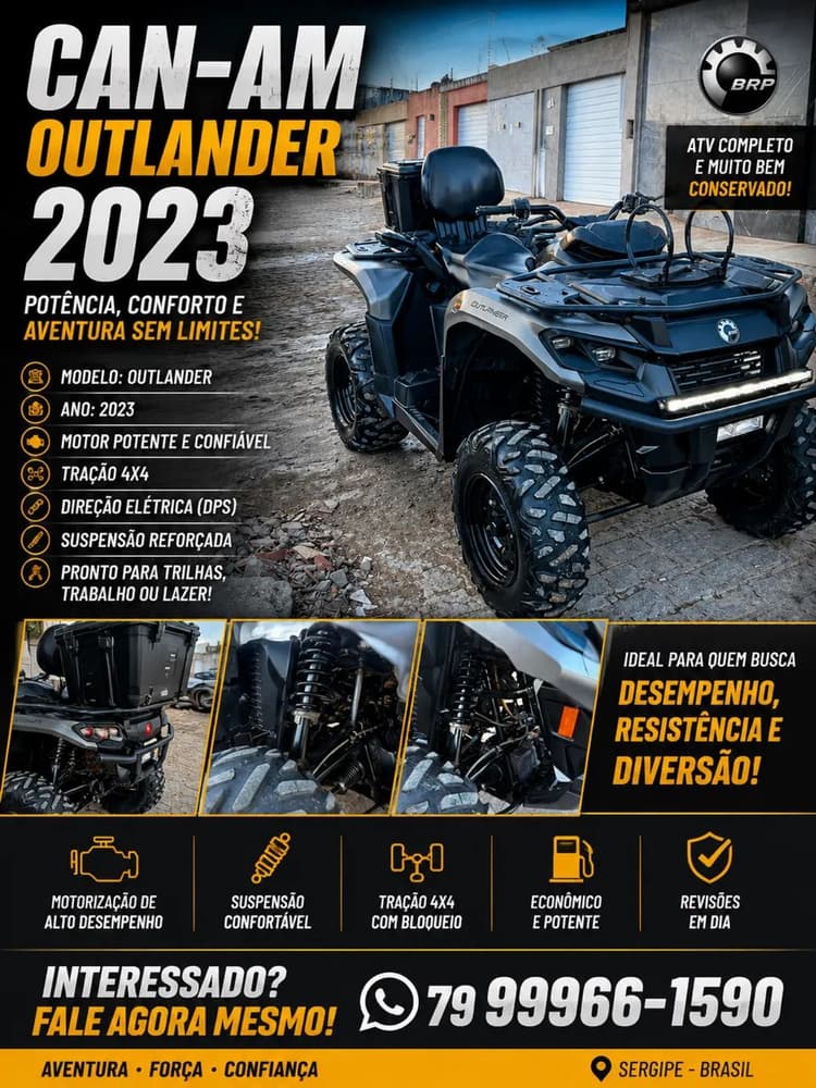 Quadriciclo can am 500 max 