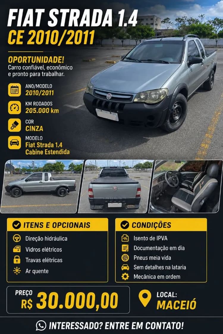 Fiat Strada 1.4 MPI Fire Flex 8V CE 2011
