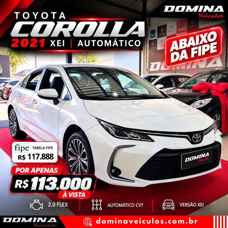 Toyota Corolla 2.0 XEI 16V Flex 4P Automatico 2021
