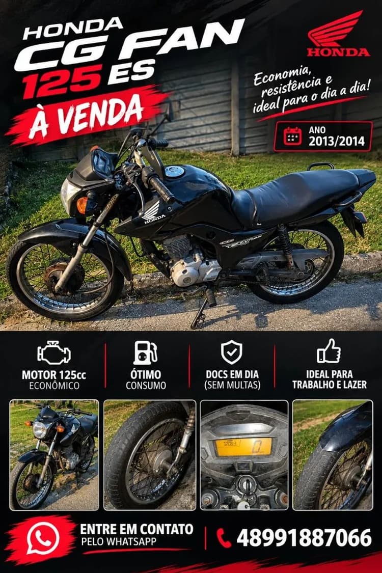? HONDA CG FAN 125 ES ? 2013/2014